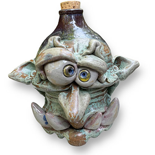 Phelps Pottery 8" Confused Fella DP4196